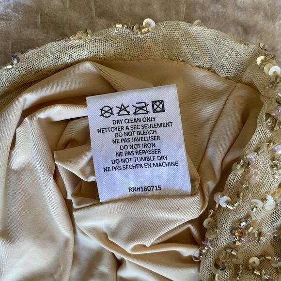 Gold Sequin Women's Top - Picture 6 of 6